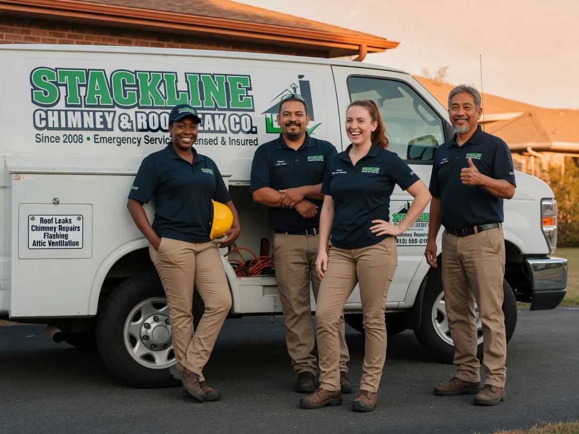 Chimney flashing repair company in Luther, OK